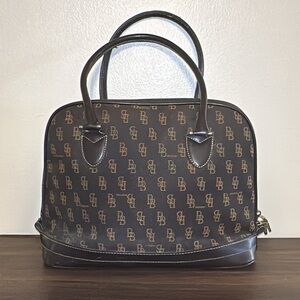 Brentano Brown/Tan Monogram Canvas Handbag